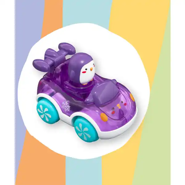 Mini Auto Rückzieher lila