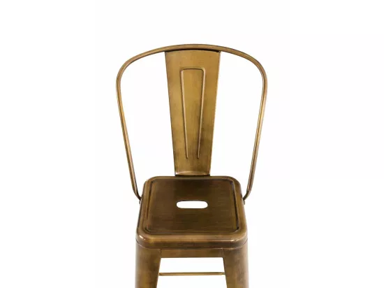 Tabouret de bar - Métal & Métal - Or - Aiden