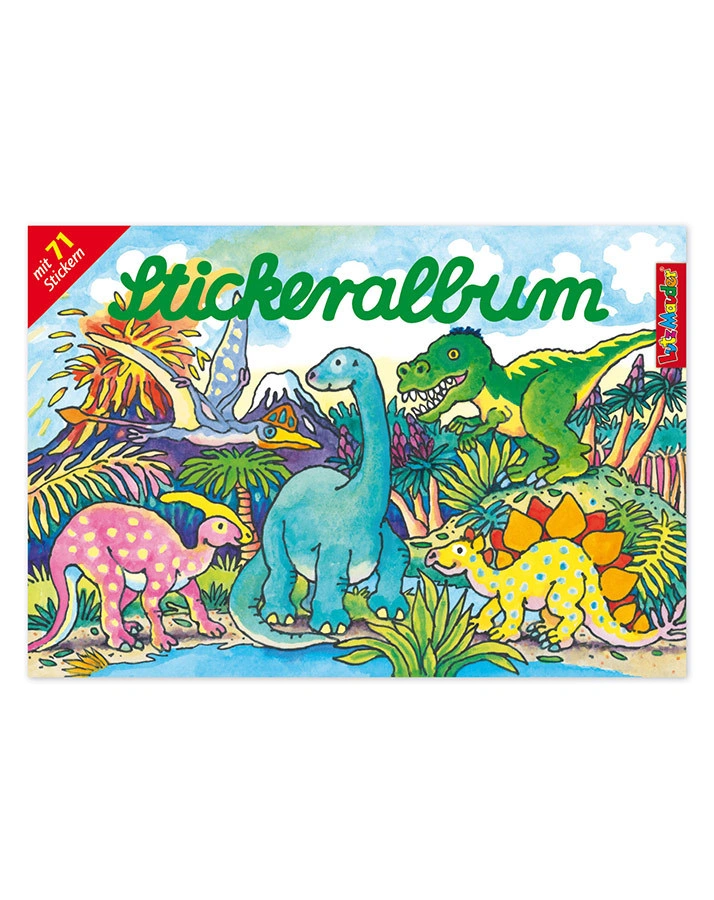 Stickeralbum DINOSAURIER in bunt