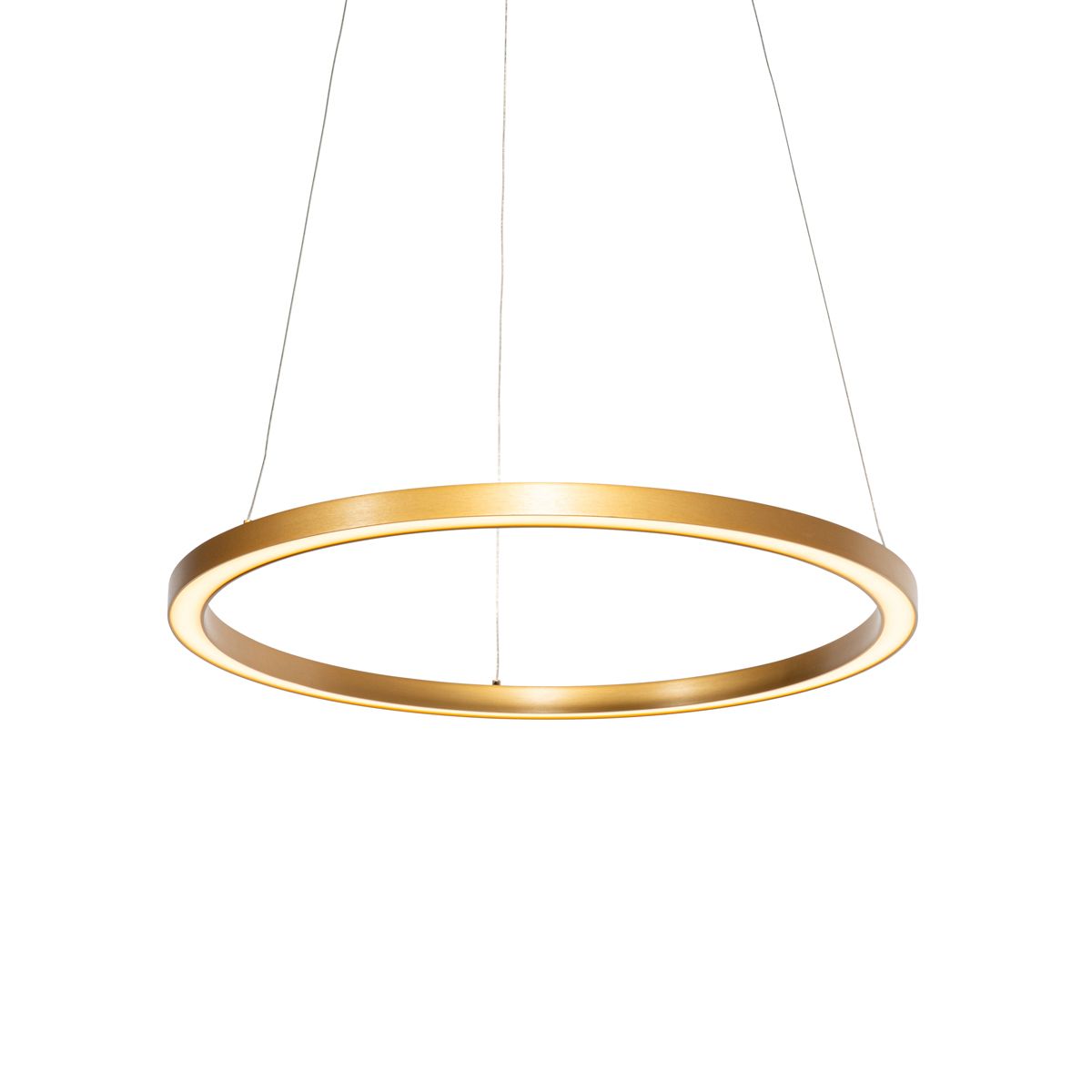 Hanglamp goud 60cm incl. LED 3-staps dimbaar - Girello
