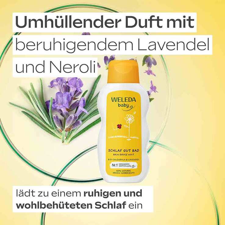 Weleda Calendula Schlaf Gut Bad, 200 ml