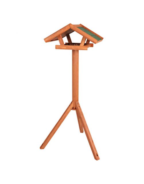 Trixie Natura Voederhuis Op Standaard - Voederhuis - 46x22x44 cm Bruin