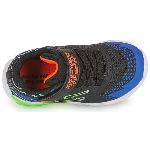 Skechers - FLEX GLOW BOLT - Noir / Bleu / LED