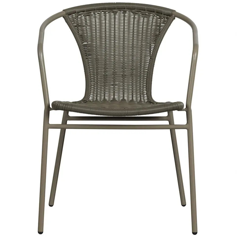 WOOOD Weston Stoelen Buiten - Rattan/Metaal - Jungle - Set van 4