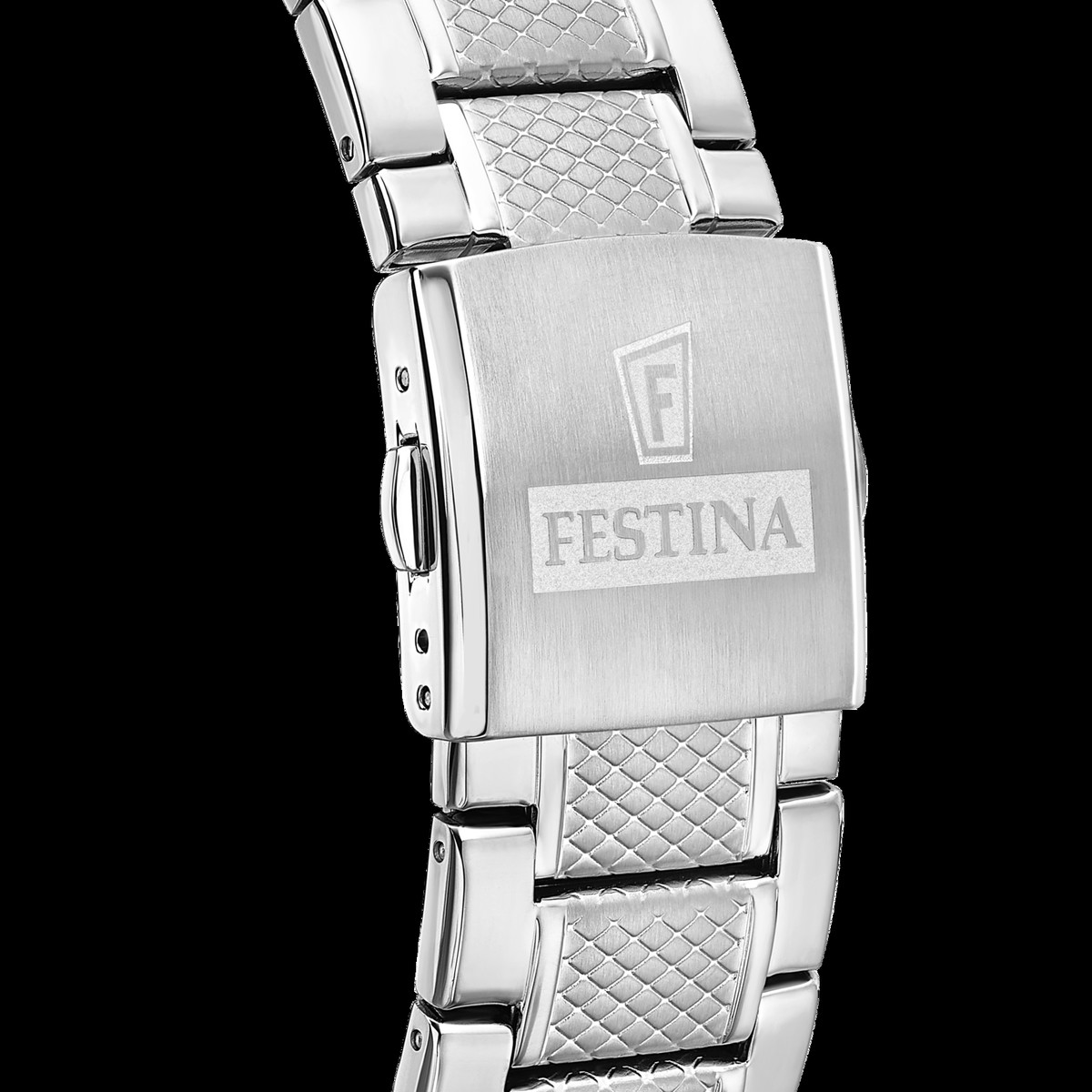 Montre FESTINA timeless chronograph homme chronographe, bracelet acier argent