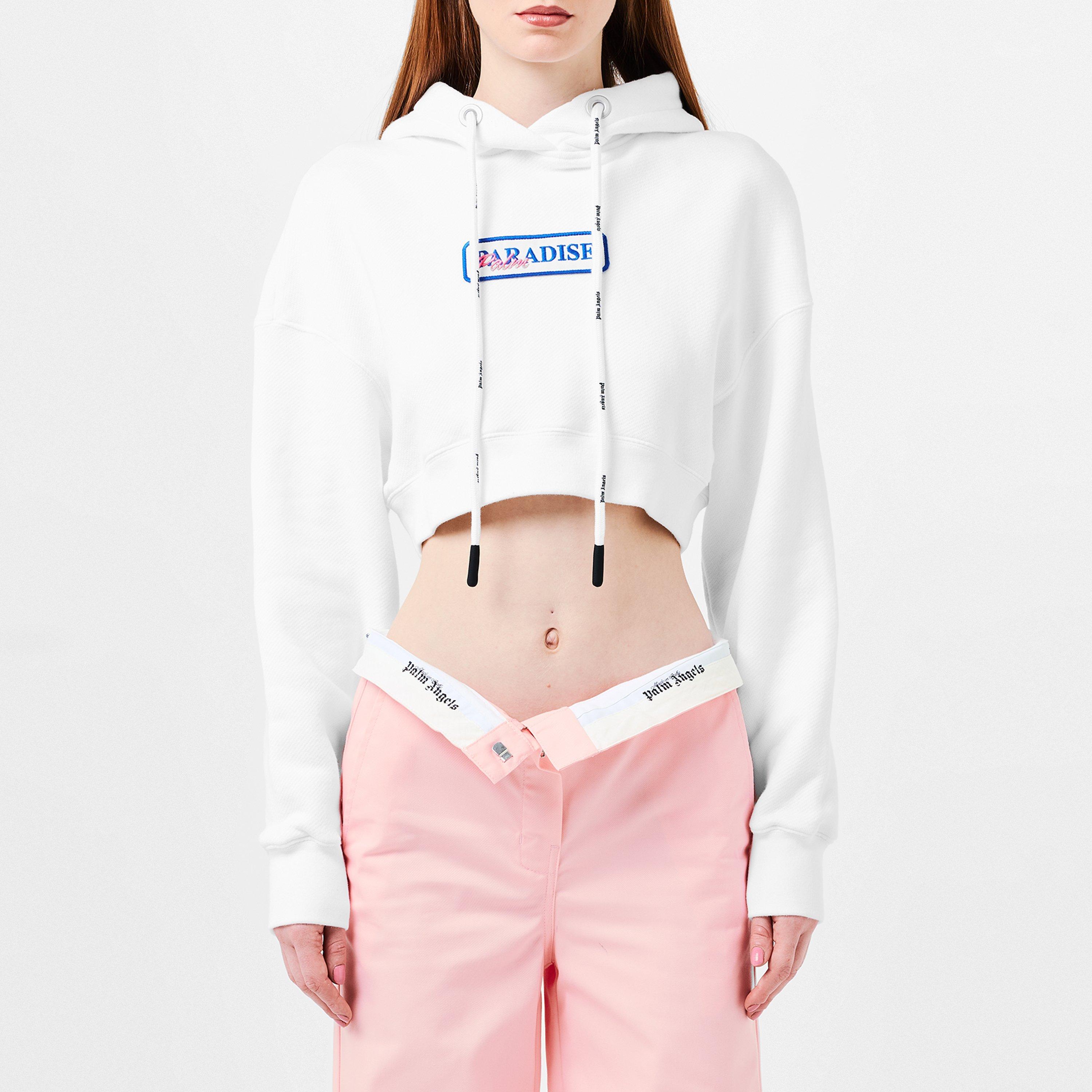Palm Angels Paradise Cropped Hoodie