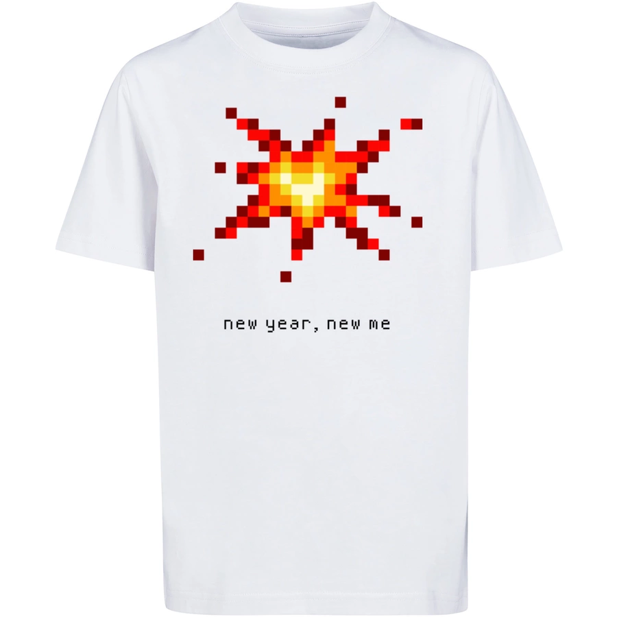 F4NT4STIC T-Shirt SIlvester Party Happy People Only weiß