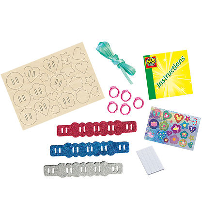 SES Creative Kreatives Spielset - Glitzer-Armbänder und Ringe