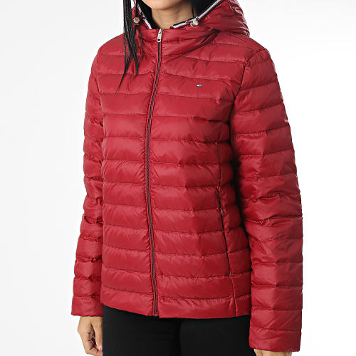 Doudoune A Capuche Femme Essential 0842 Rouge