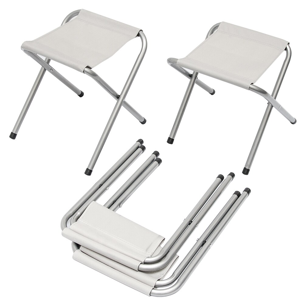 Klappbarer höhenverstellbarer Campingtisch 120x60x70cm inkl. 4 Falthocker Campingtischset Kofferform