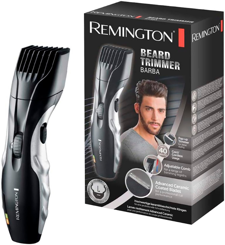 Remington Bartschneider »MB320C« 1 Aufsätze keramikbeschichtete Klingen, 9 Längeneinstellungen, Netz-/Akkubetrieb