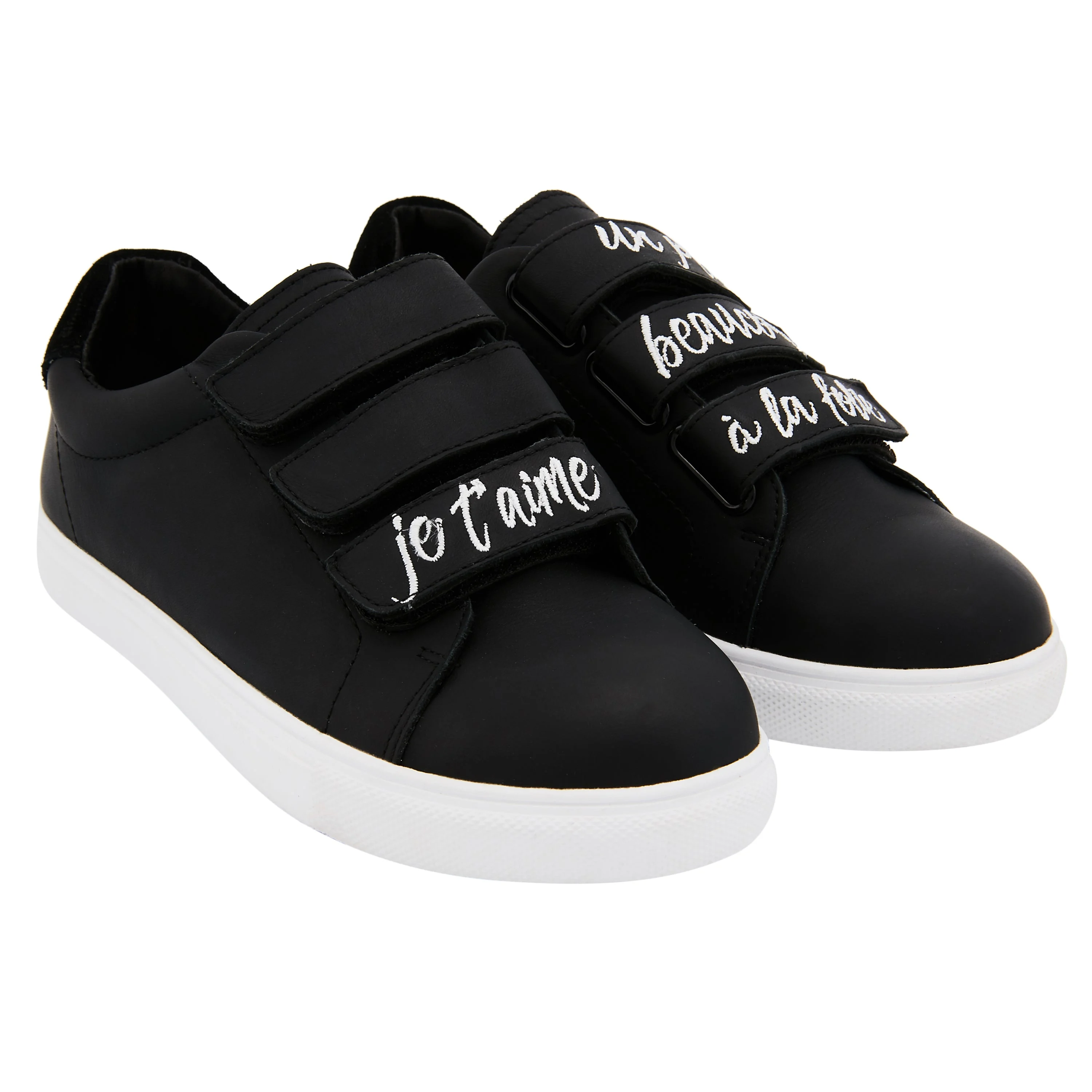EDITH JE T'AIME - Sneakers en cuir | Noir