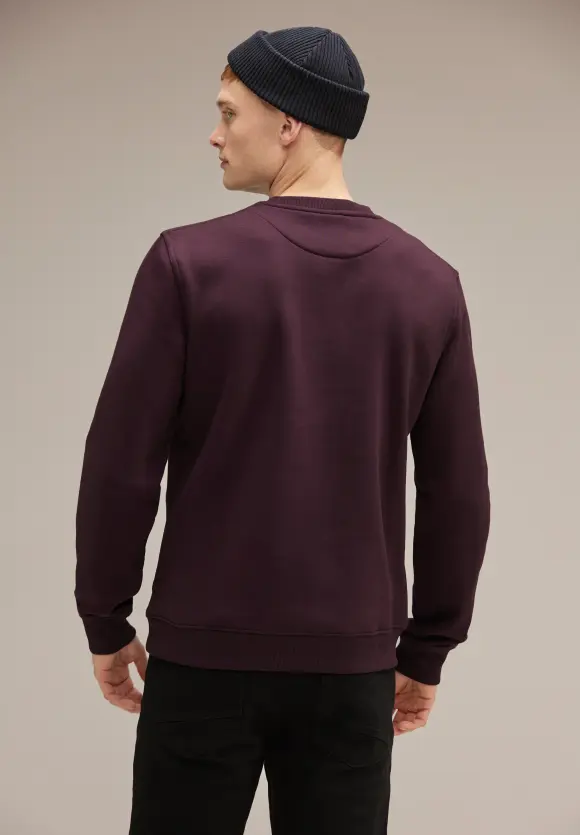 Sweatshirt mit Wording - ink red