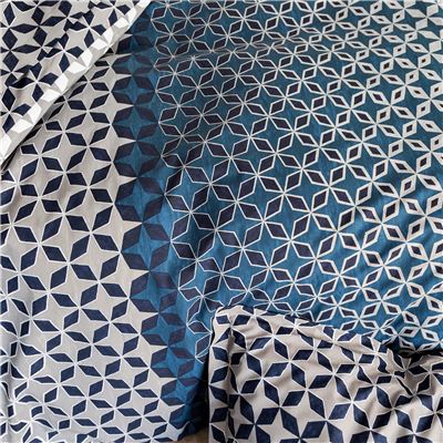 Linge de lit flanelle micro-motifs - BECQUET CRÉATION
