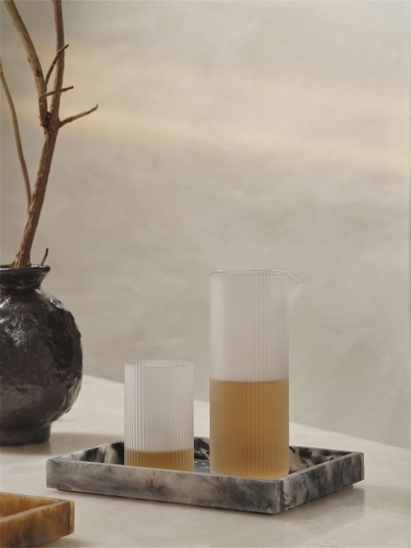 Ferm Living Ripple Milk karaf 0,4L  Clear