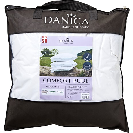 Danica 3-kammer hovedpude 60x63 cm - Lav