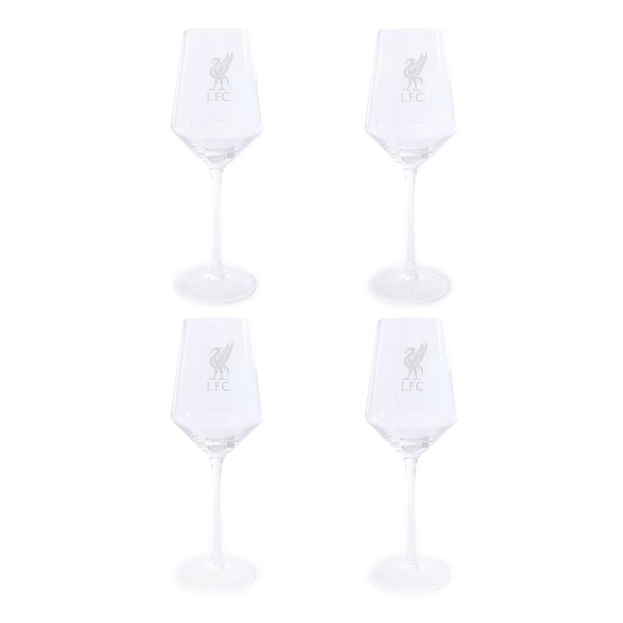 Liverpool Verres à vin Liverbird Lot de 4 - Gris
