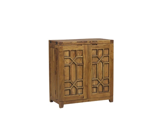BOIS ET CHIFFONS CONCEPT - Bar pliant arabesque bois exotique - acacia punjab