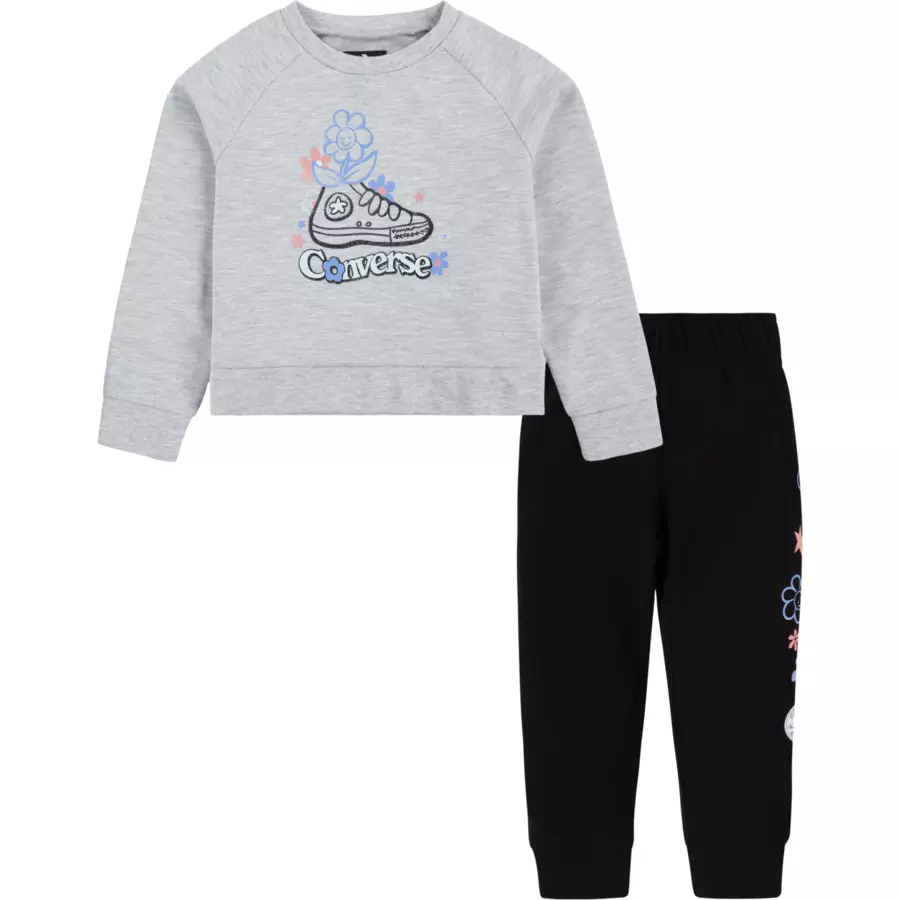 Converse Graphic Crew and Joggers Set