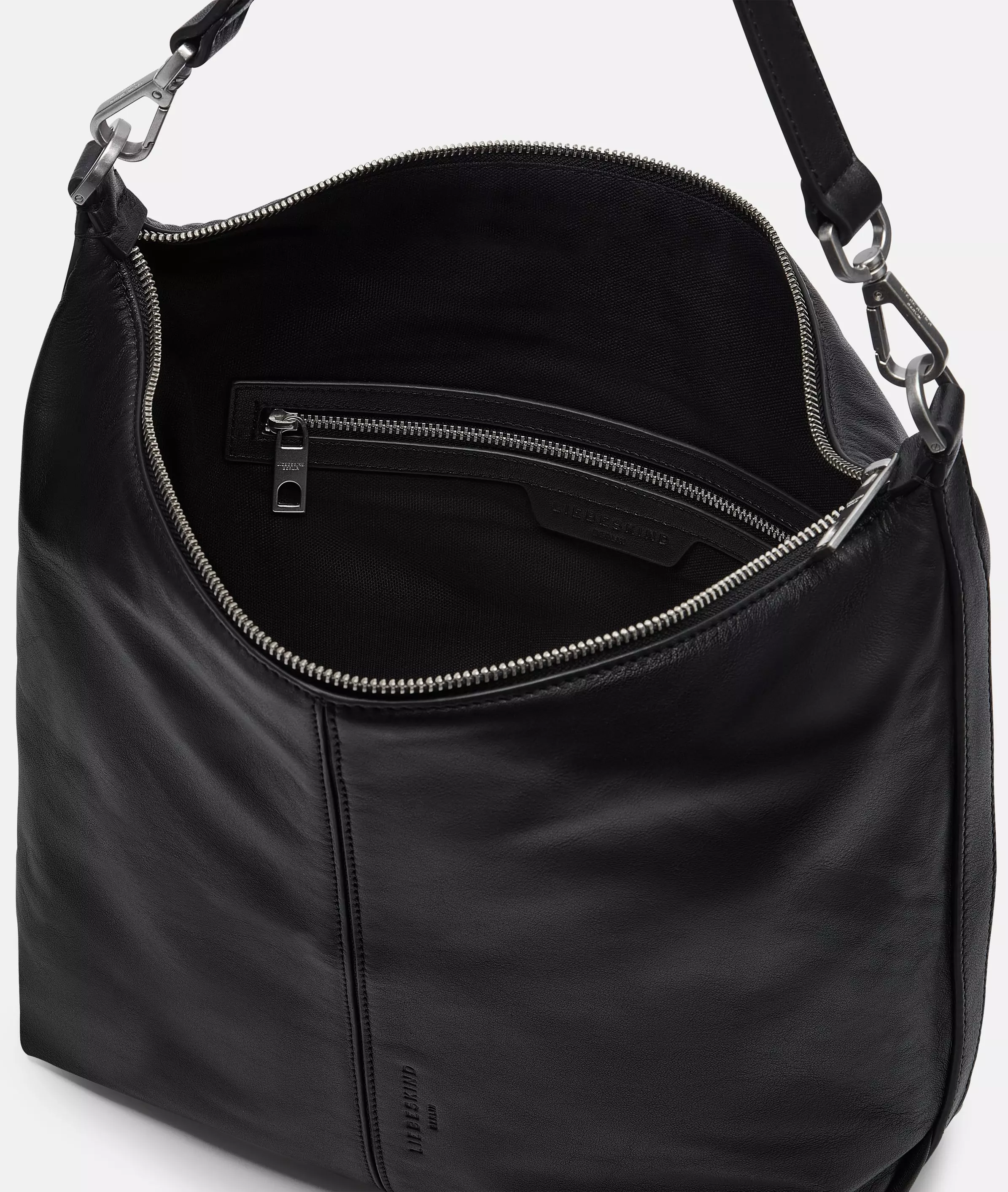 Paris Hobo M Spacious leather hobo bag