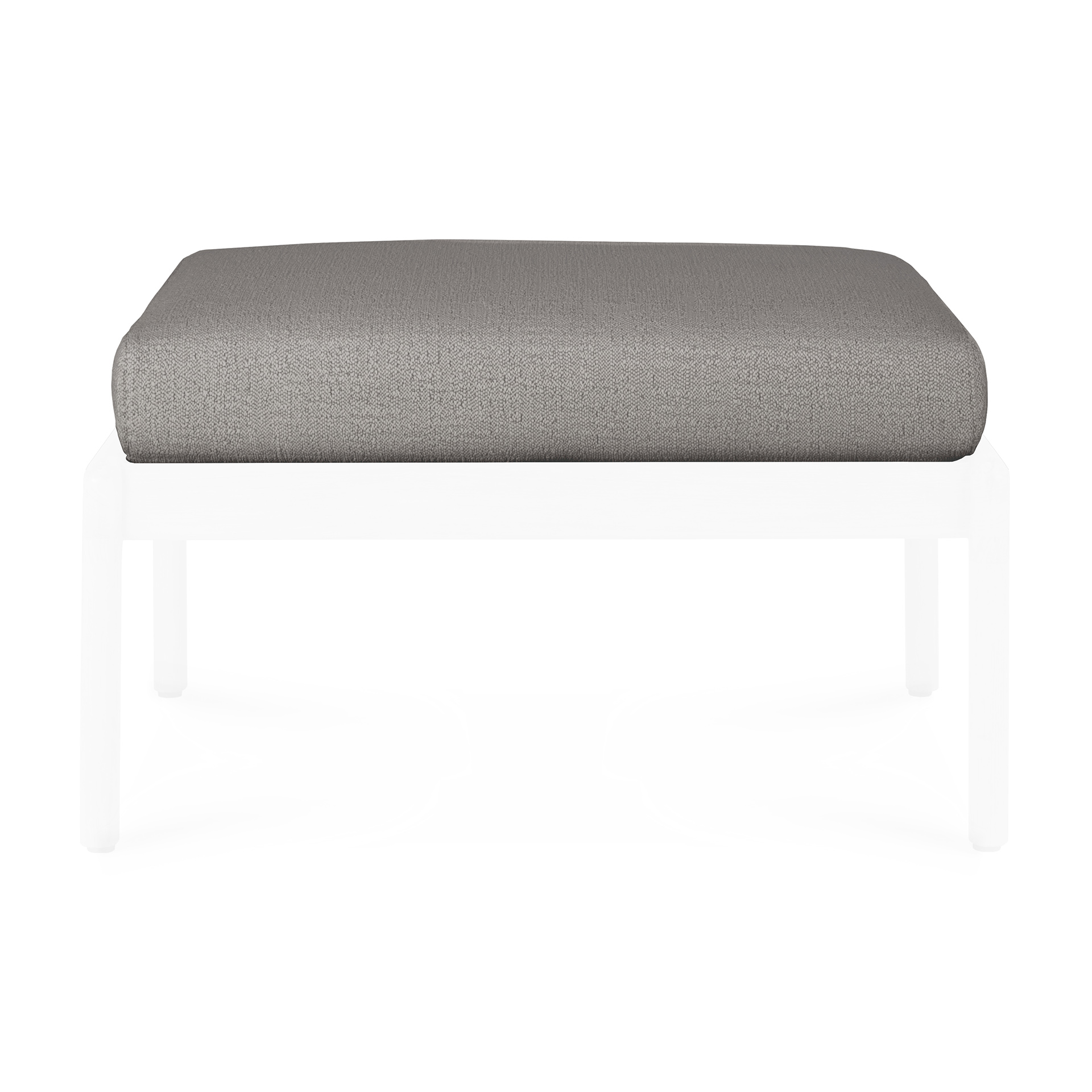 Teak Jack footstool - mocha kussen