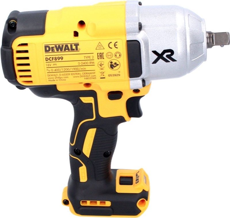 DEWALT - DCF899N - Slagmoersleutel - Zwart - Koolborstelloos - 18V