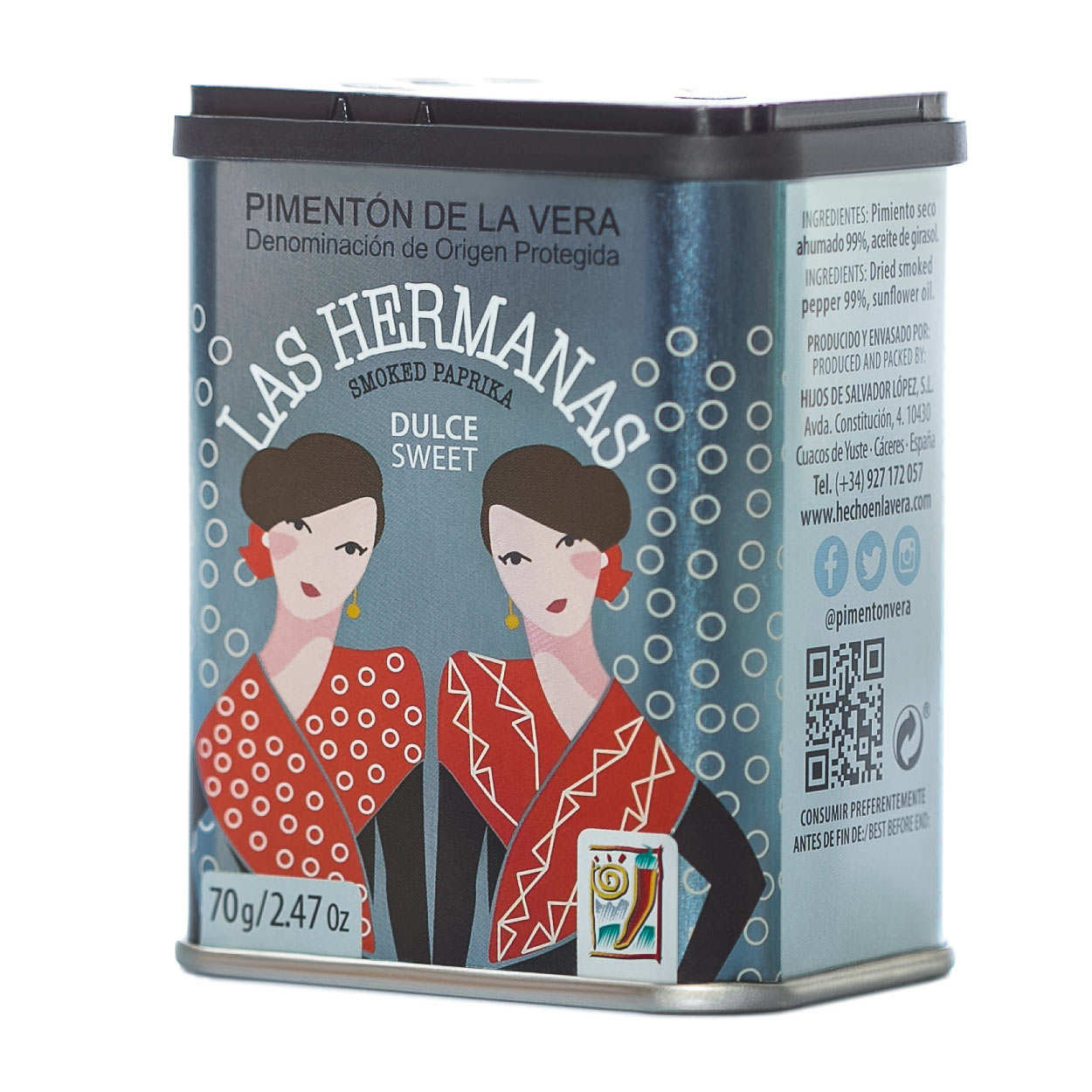 Pimenton de la Vera doux AOP (paprika fumé)