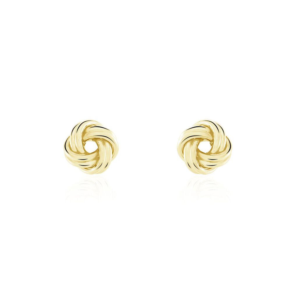 Boucles D'oreilles Puces Ilhame Nid Or Jaune
