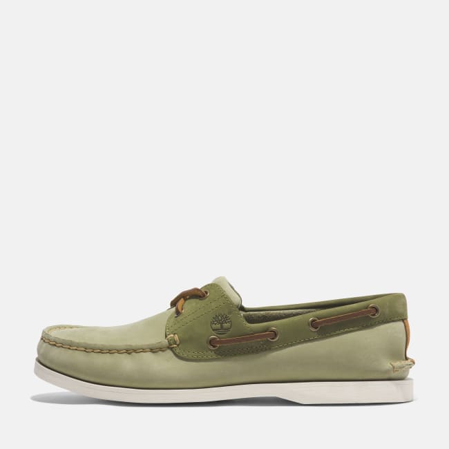 Scarpa da Barca Classic da Uomo in verde chiaro