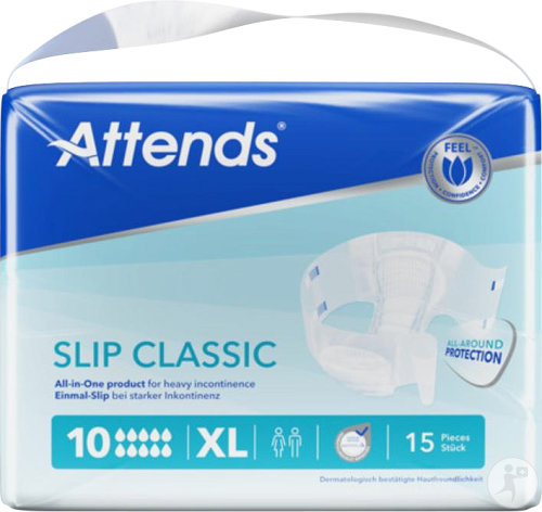 Attends Slip Classic 10XL 15 Pièces