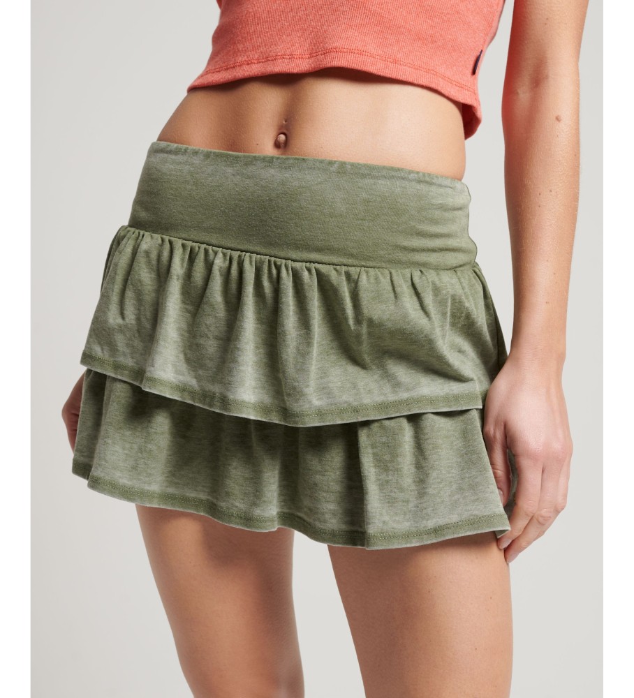 Minissaia verde Superdry anos 90