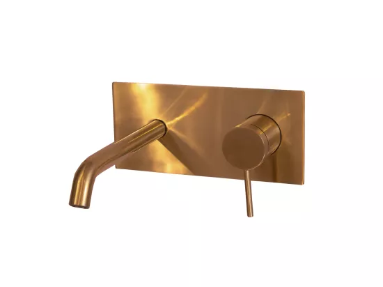 Envol mitigeur encastré lavabo cuivre brossé - Essebagno