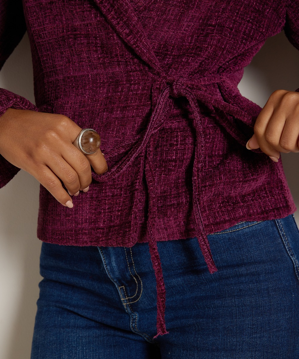 overslag blazer boucle