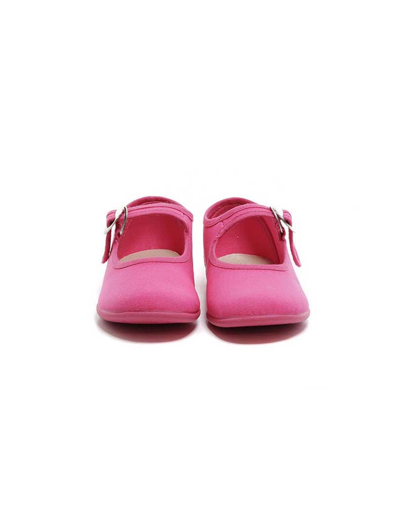 Fuchsia Canvas Ballet Flats