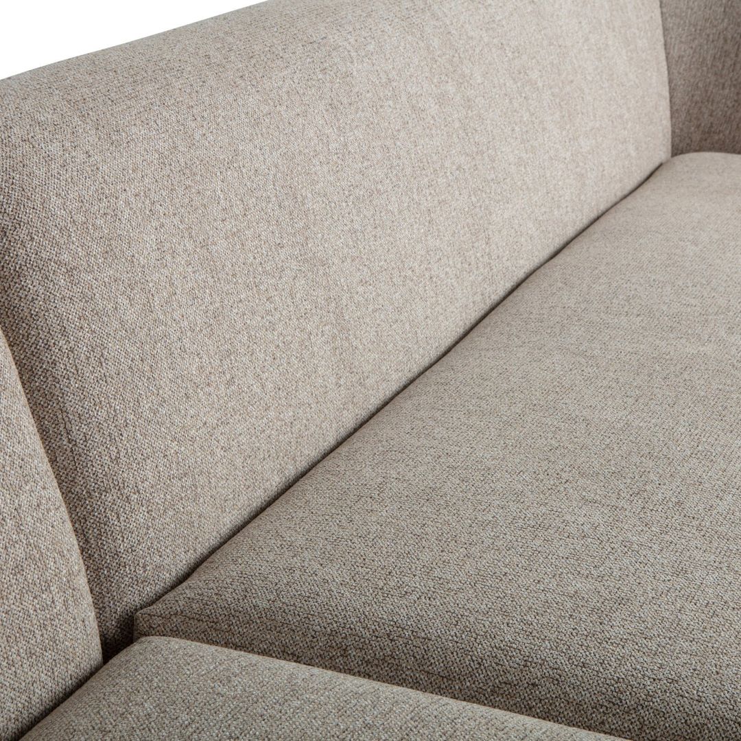 WOOOD   Sloping Natural Melange Hoekbank