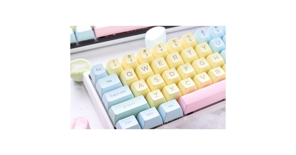 DuckyCotton Candy Keycap set keycaps  (ABS, QWERTY-set)