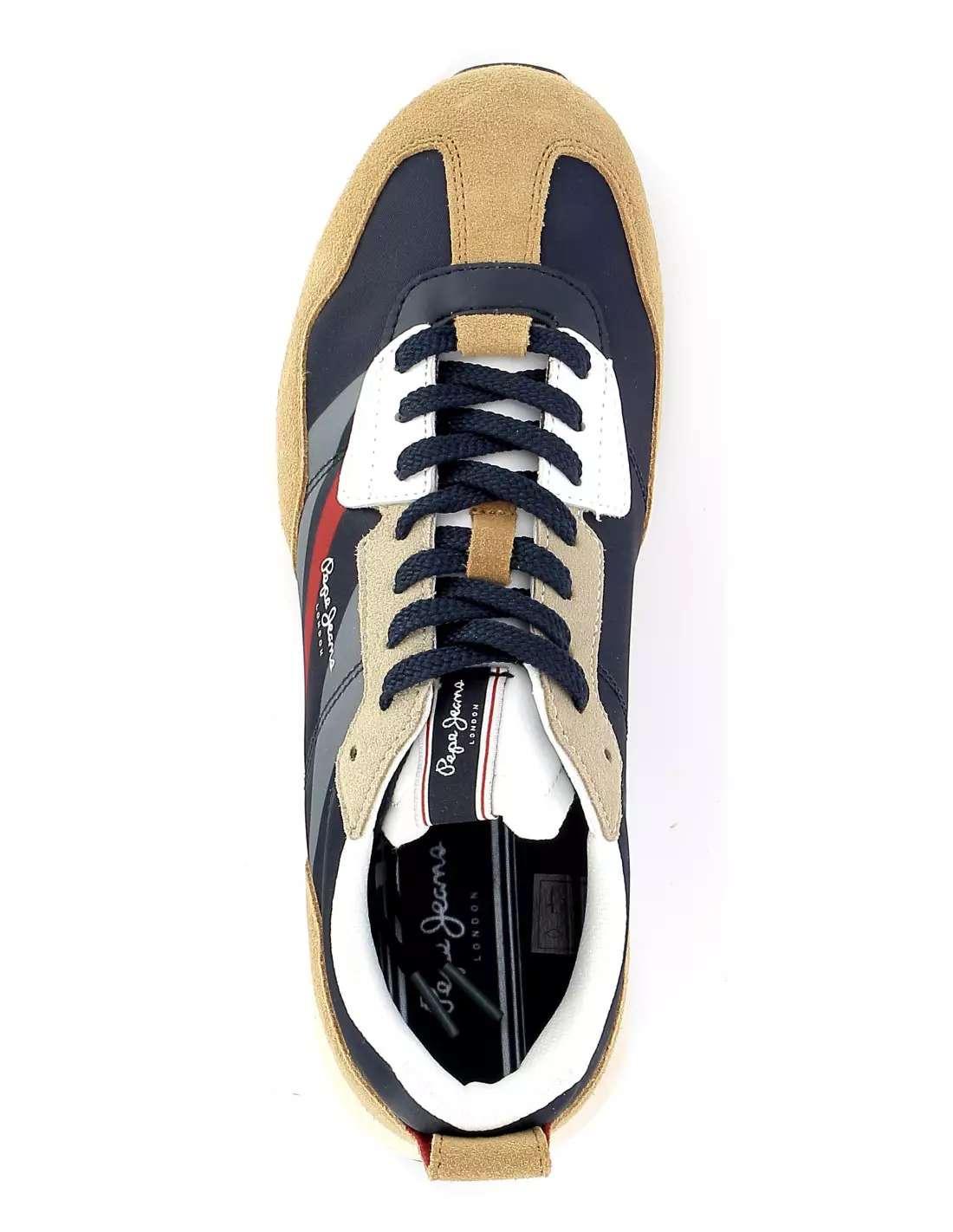 PEPE JEANS FOSTER MAN PRINT - Baskets CAMELMARINE