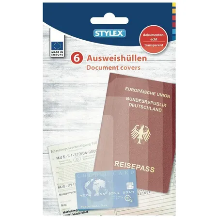 Stylex Ausweishüllen-Sortiment, 6-teilig, transparent