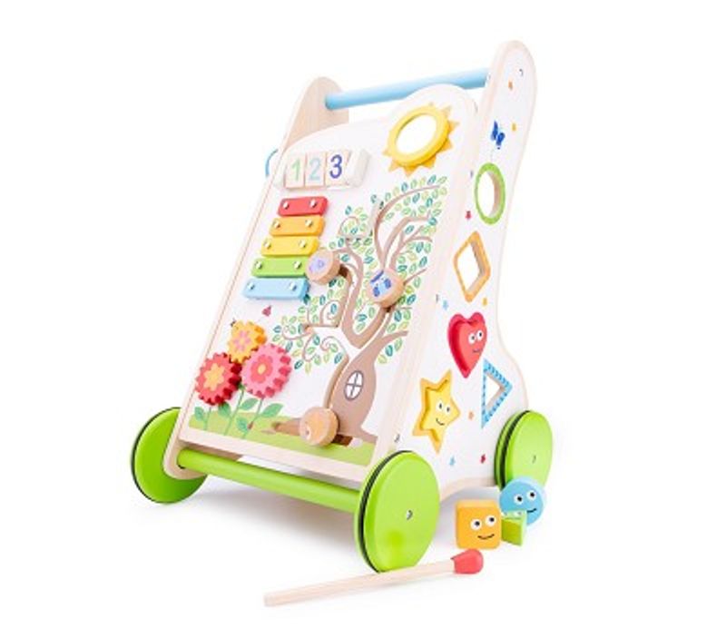 New Classic Toys Aktivitetsvogn i Tre