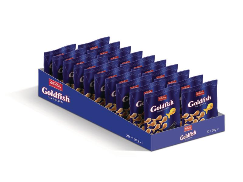 Kambly Apéro Goldfish Kleinpackung Kleinpackungen 20 x 30 g Knuspriges Salzgebäck