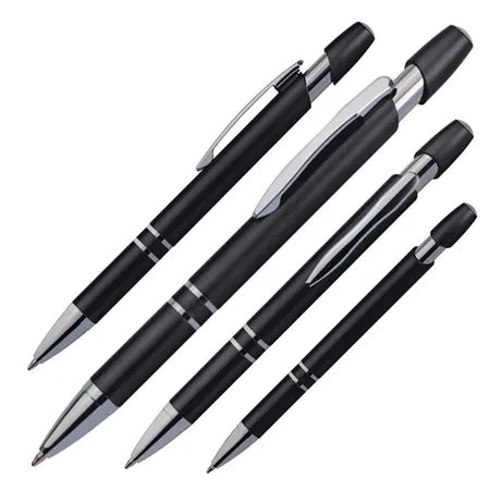Easy Gifts Kugelschreiber aus Kunststoff, schwarz, 10 Stück