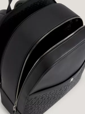 Mochila com monograma TH em relevo