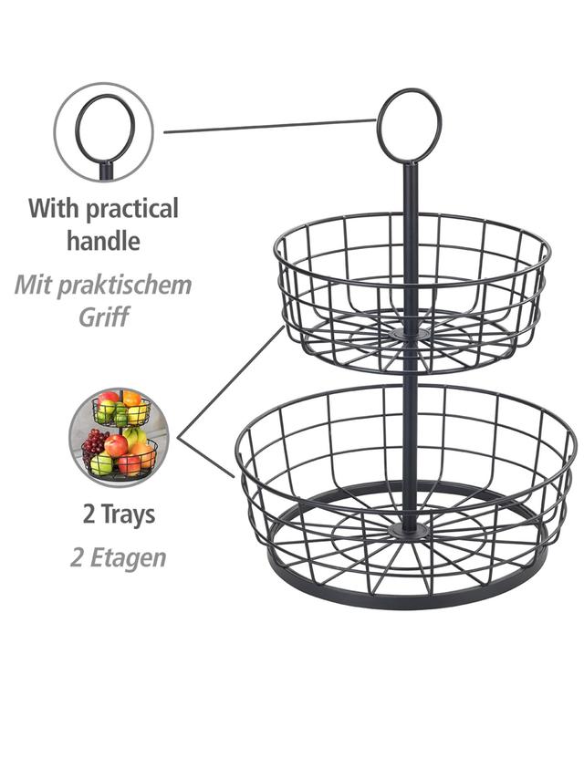 Etagere mit 2 Körben, praktisch und vielseitig einsetzbar