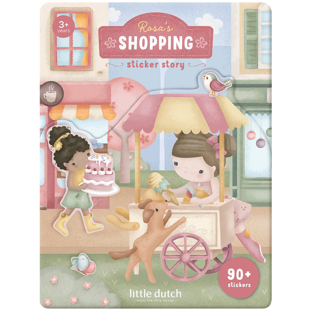 little dutch stickerboek rosa's shopping