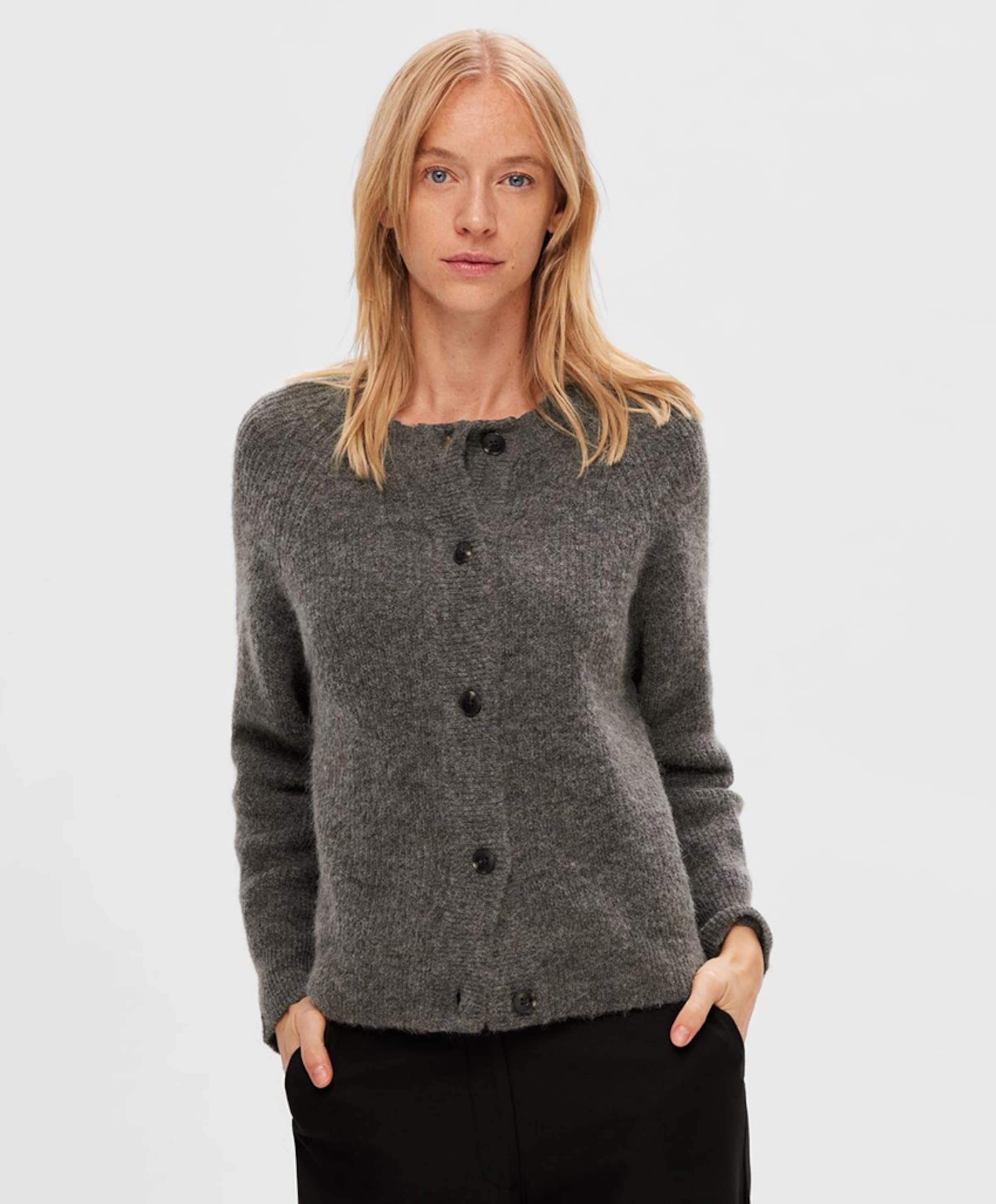 Selected Dames vest grijs