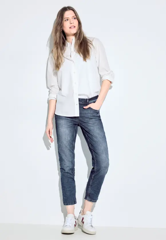 Casual Fit Jeans - mid blue used wash