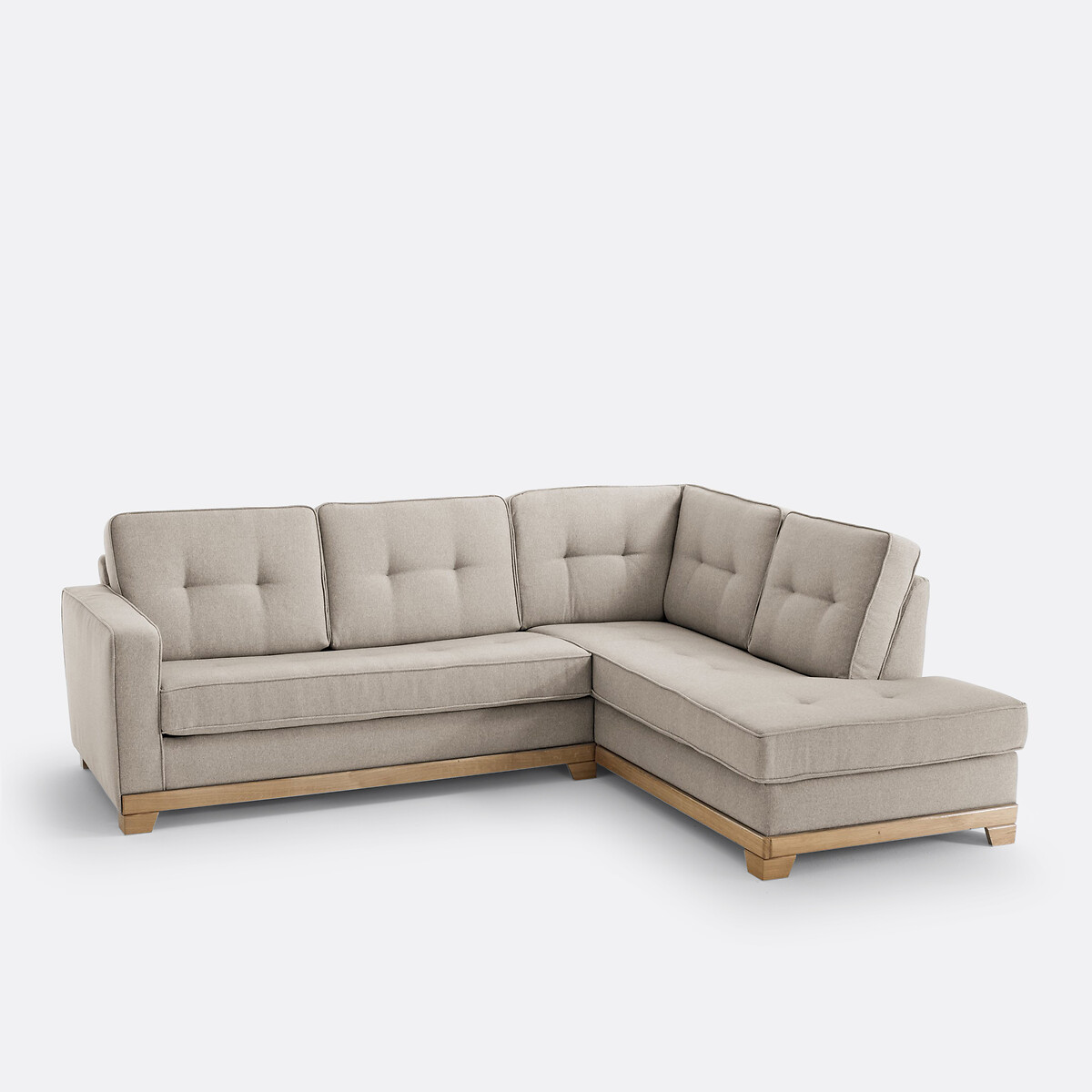 SO'HOME<br>Sofá de canto em poliéster mesclado, Bultex, Ajis
