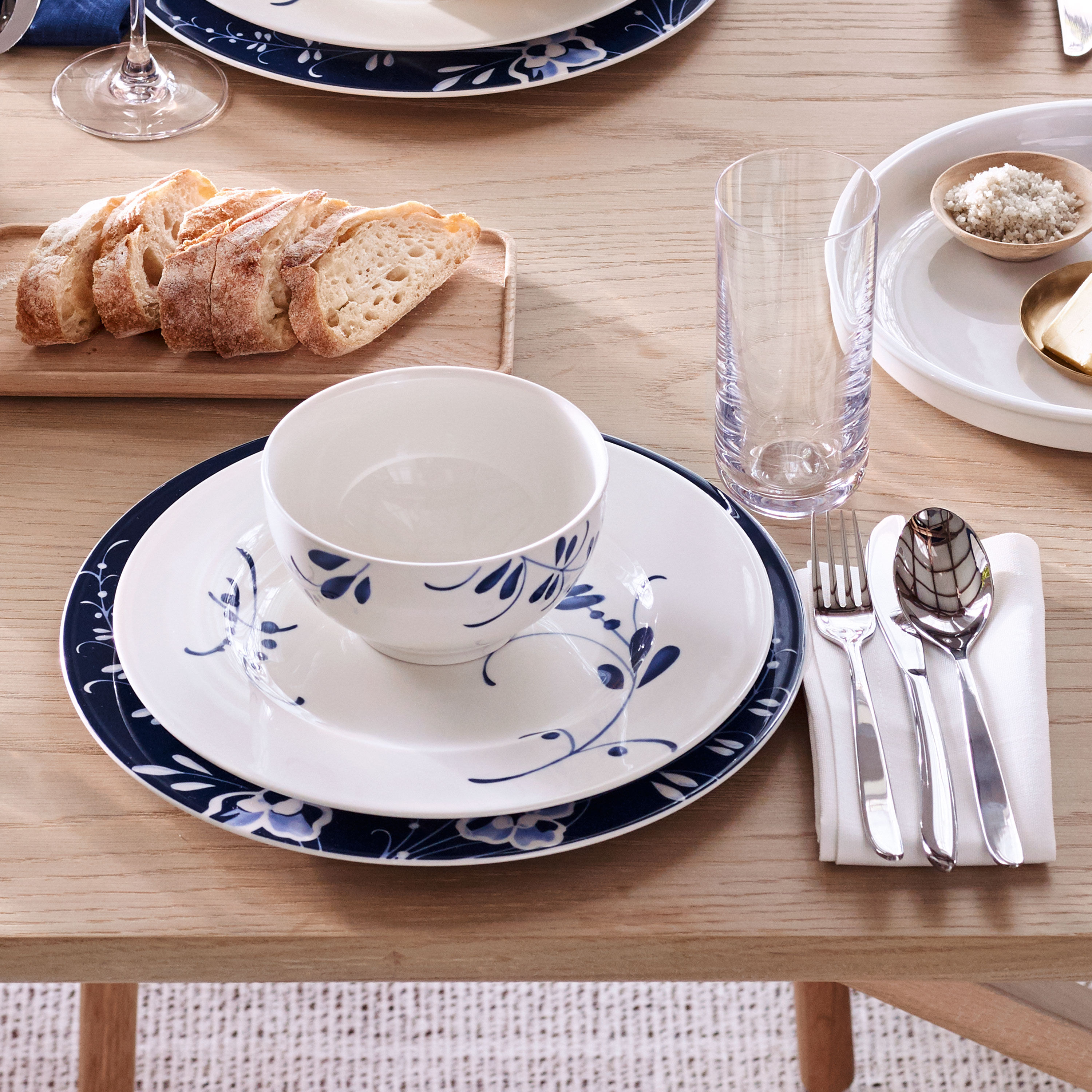 Vieux Luxembourg Dessert bowl White, 15.9 oz, Premium Porcelain