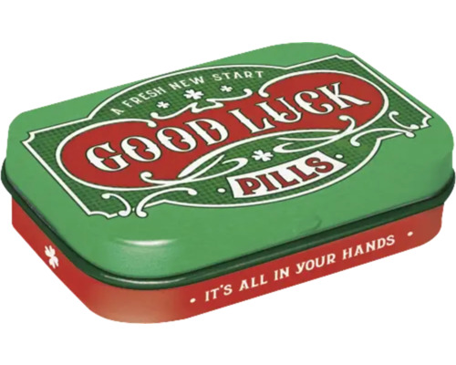 Pillendoosje Good Luck 6x4x1.6 cm