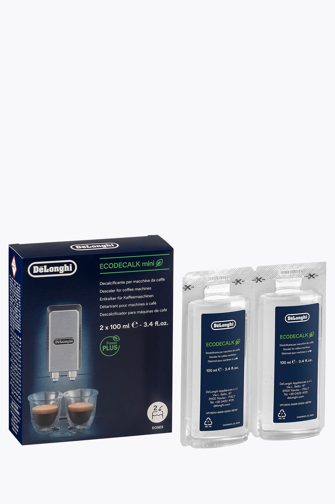 DeLonghi Entkalker DLSC200 2X100ml EcoDecalk